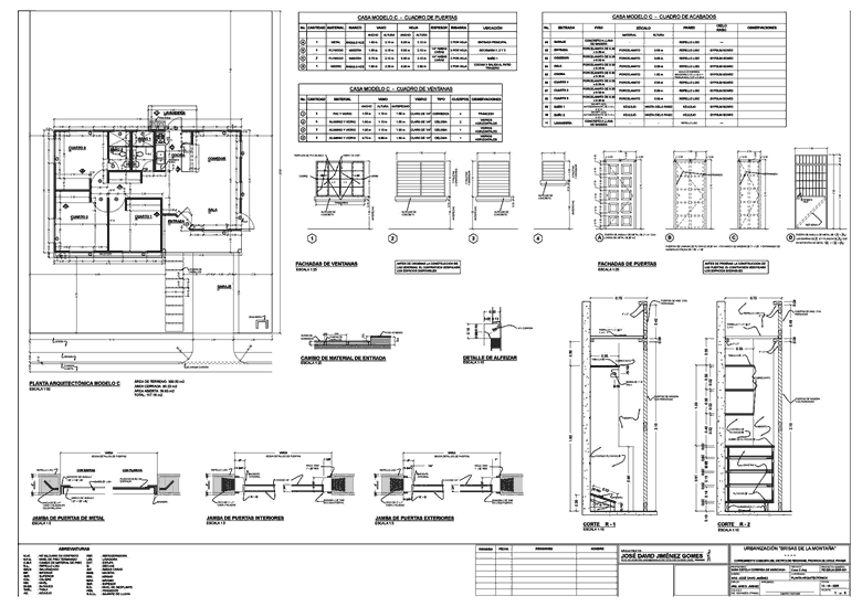 PLANTA ARQUITECTÓNICA MODELO C